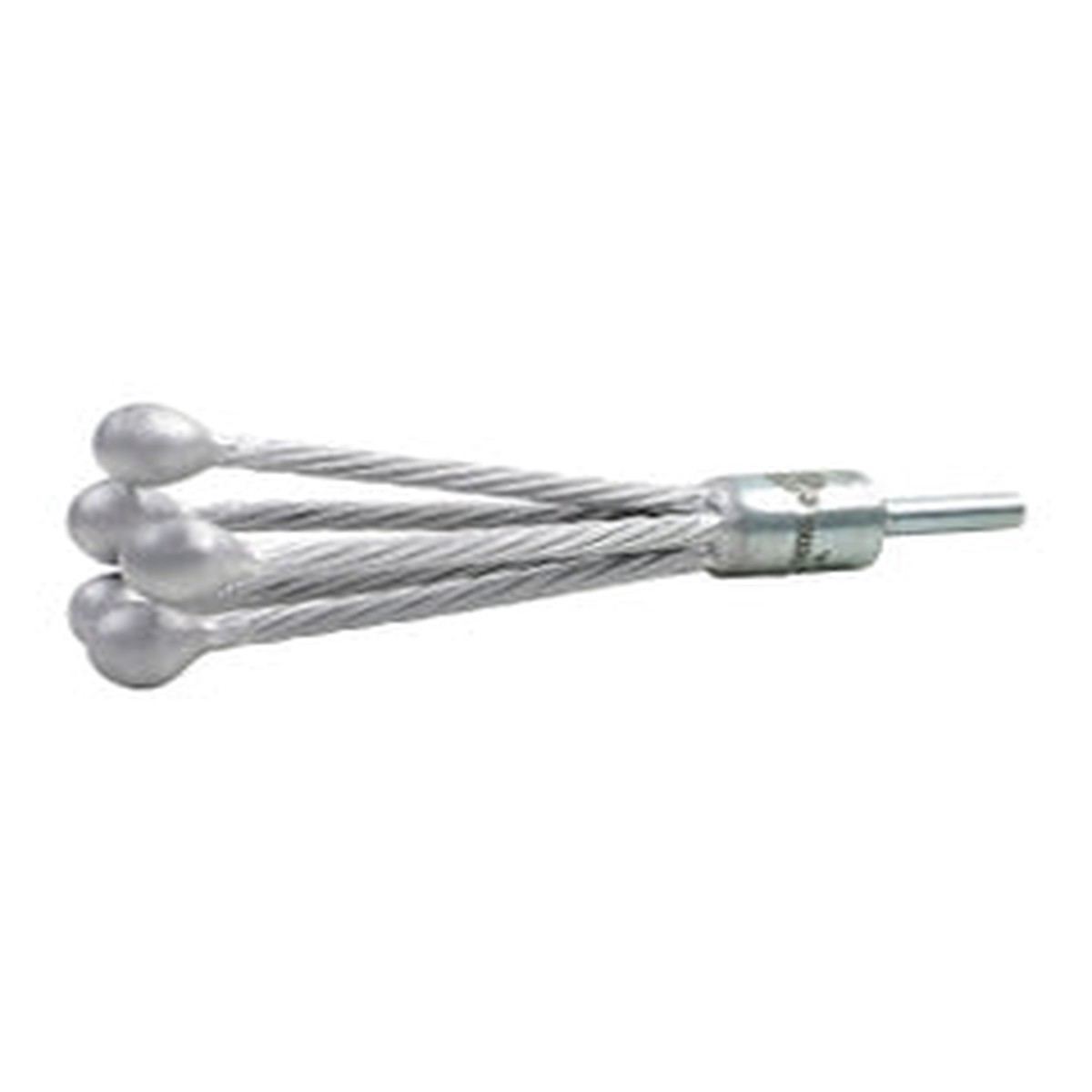 1/2 Diameter1/4 Shank Diameter21/2 Trim Length, 0.020 Crimped Bristle, Carbon Steel, Deep Well End Brush
