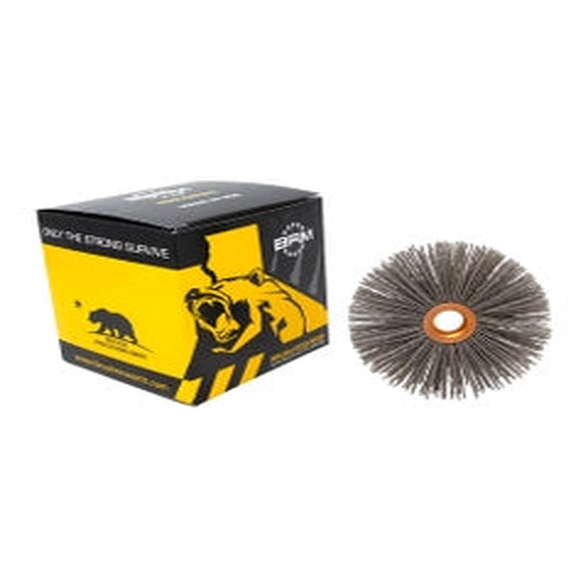 31/2 Diameter3/4 Width, 80 Grit, Aluminum Oxide, 0.040 Crimped Bristle, Wheel Brush