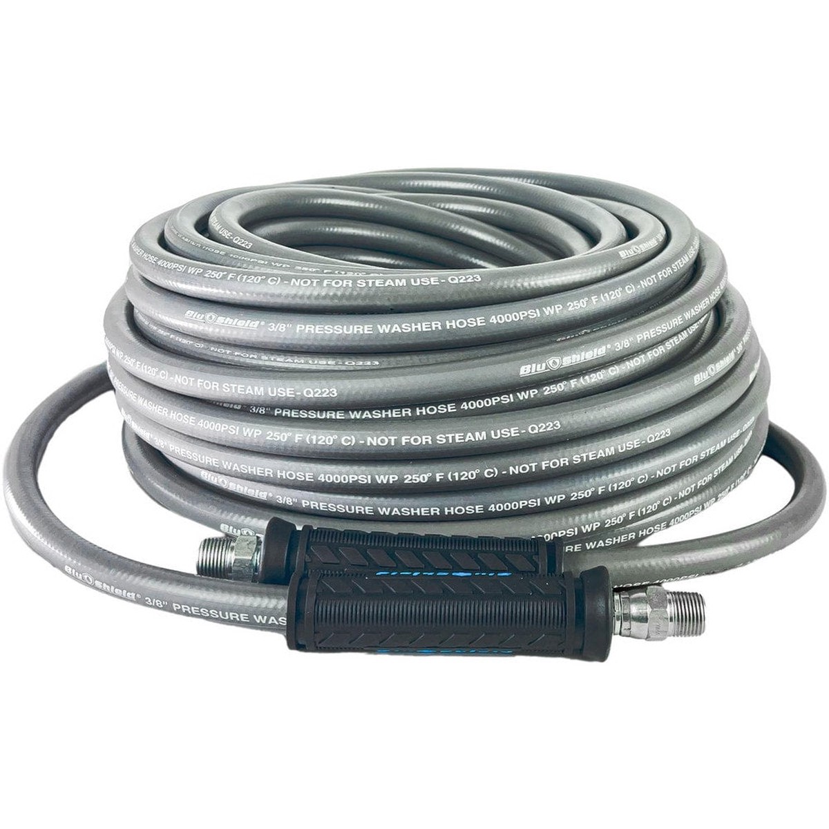 BluBird BluShield Single Wire 4000 psi 3/8" X 100' Non-Marking Pressure Washing Hose