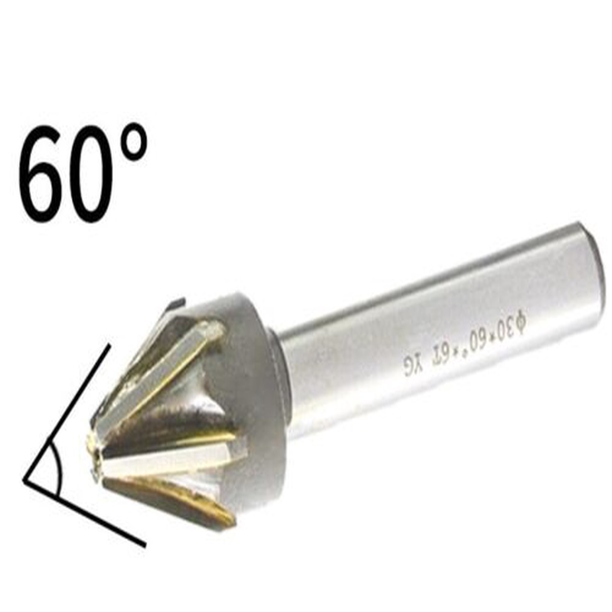 35mm (60 Degree) Shank 16mm Carbide Tip Chamfer Cutter