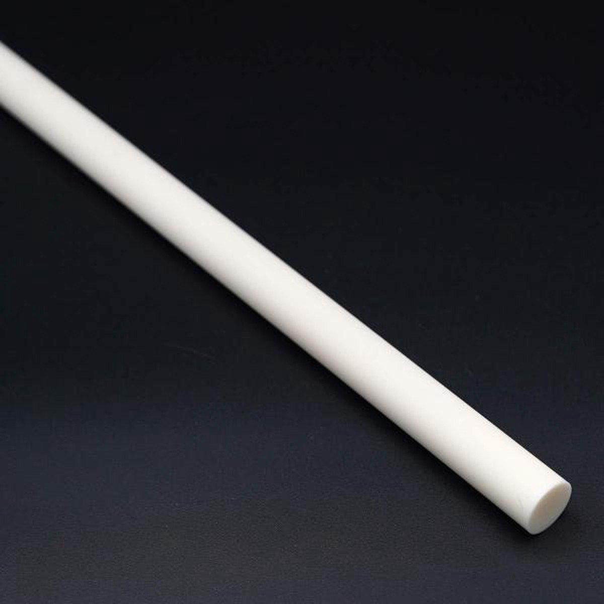 9 x 100mm High Purity Mirror Finish Alumina Ceramic Rod Refractory