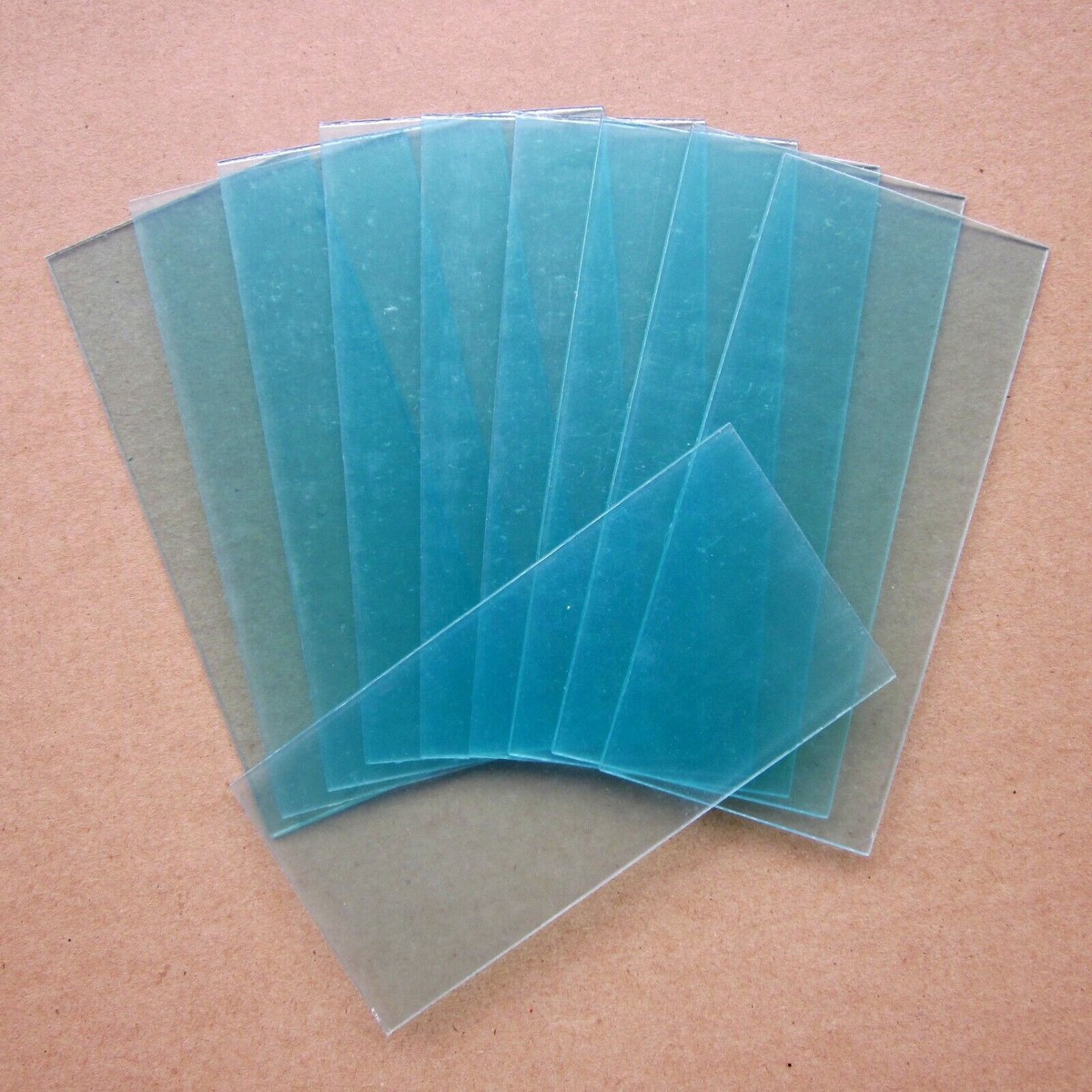 10 Pcs Clear Weld Lens 4 1/4 x 2 Plastic Safety Lenses for Welding Helmet Hood