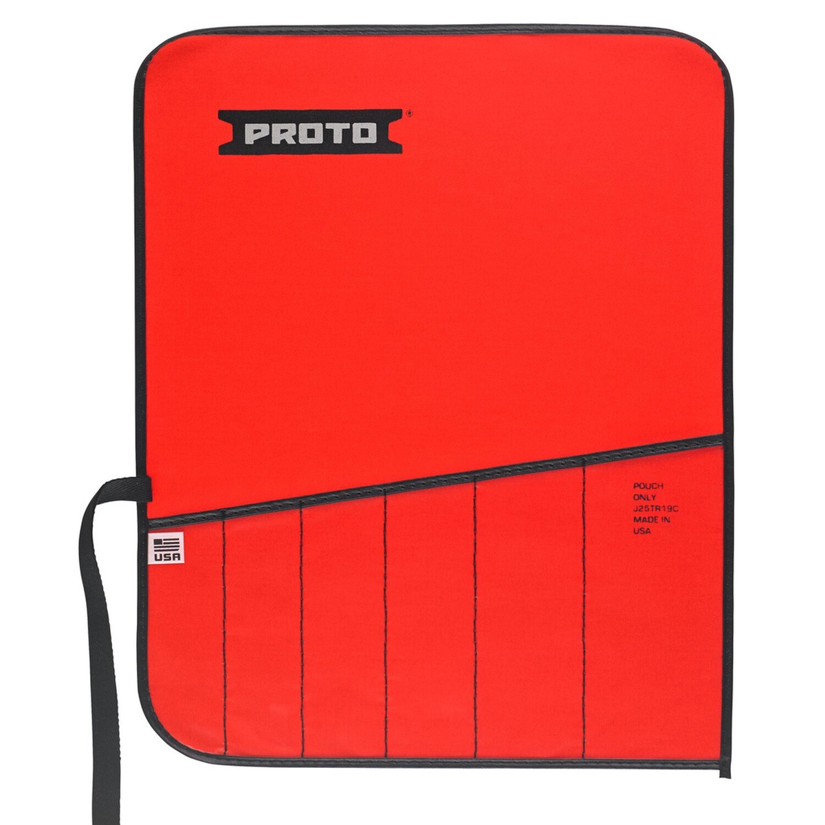 Proto, J25TR19C, Tool Organizer, 9 Pocket, Red Canvas, 7.5 in Width, 12.3 in Length