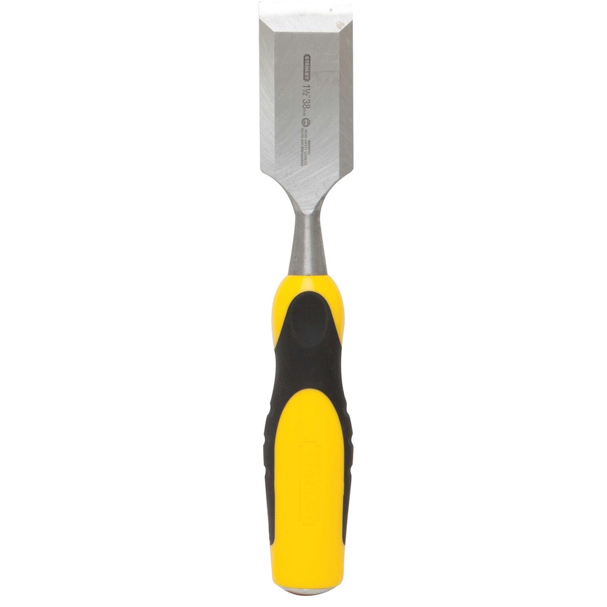 Stanley, 16-324, Wood Chisel, 1-1/2 in Blade Width, Bi-Material Handle, High Carbon Chrome Steel