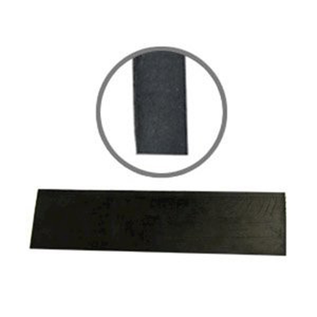 36" x 3" Square Edge Black Rub