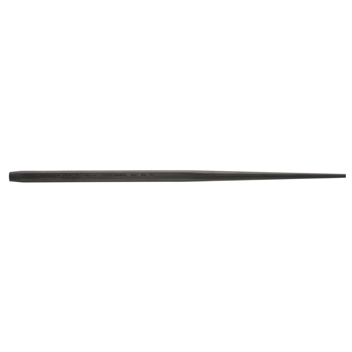 Proto, J965/16S2, Drift Punch, 1/8 in, 10.100 in length, S2 steel, Black oxide finish