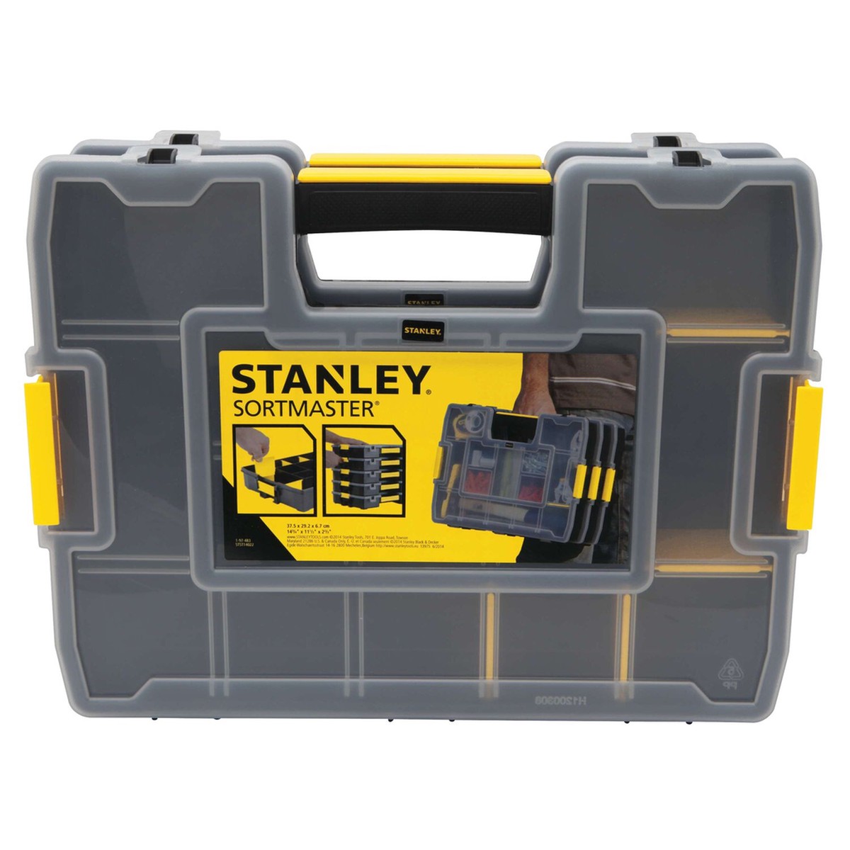Stanley, STST14022, Part Organizer, Plastic, 14 Compartments, 14.8 in; 11.5 in; 2.7 in, Tote
