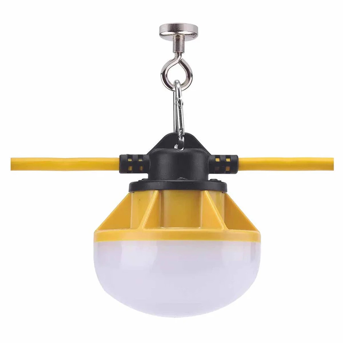 100ft 16/3 SJTW LED Light String /w Ten 16 Watt LED Heads, 2000 lumens per Head, 20,000 Lumens Total